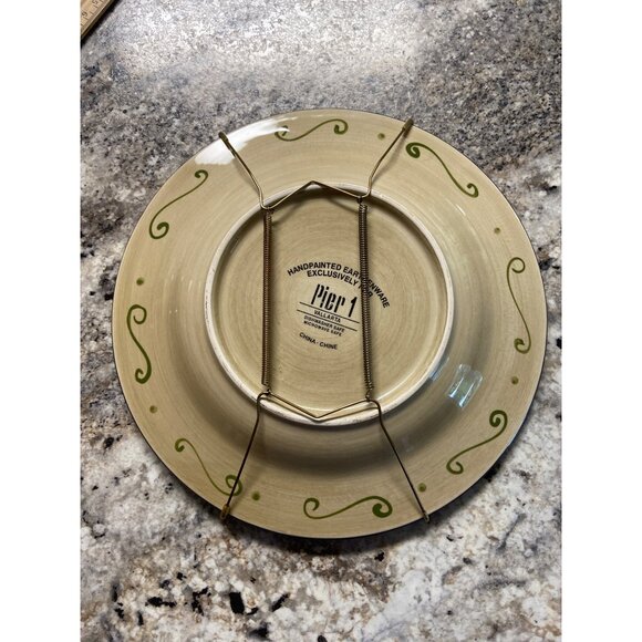 Pier 1 Vallarta Dinner Plate Handpainted Earthenware Colorful Floral Boho Decor - Picture 6 of 6